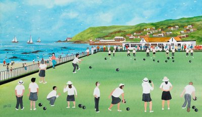 Bowling auf Newlyn Green von Judy Joel